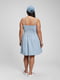 Платье А-силуэта голубое | 6134841 | фото 4