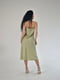 Платье в бельевом стиле оливкового цвета | 6135316 | фото 2