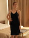 Сукня-комбінація чорна | 6167973