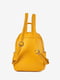 Рюкзак жовтий шкіряний | 6193684 | фото 3