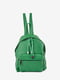Рюкзак зелений шкіряний | 6193690 | фото 2