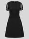 Платье А-силуэта черное | 6251851 | фото 4