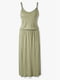 Платье А-силуэта цвета хаки | 6251858 | фото 3