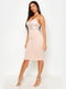 Платье-футляр персикового цвета | 6252559