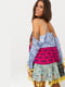 Платье А-силуэта комбинированной расцветки | 6252560 | фото 2