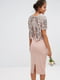 Платье-футляр розовое с декором | 6252567 | фото 2