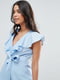 Блуза для вагітних блакитна | 6252613 | фото 3