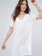 Платье-футболка белое | 6252771 | фото 3