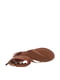 Сандалии коричневые с вышивкой | 6252826 | фото 3