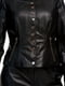 Куртка кожаная черная | 6254968 | фото 3