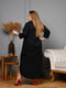 Жіноче довге плаття тканина софт розмір: 52-54, 56-58, 60-62, 64-66 чорний, 52/54 | 6253093 | фото 4