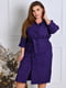 Жіноче плаття-сорочка тканина вельвет розмір: 52-54, 56-58, 60-62, 64-66 фіолетовий, 52/54 | 6253099 | фото 3