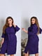 Жіноче плаття-сорочка тканина вельвет розмір: 52-54, 56-58, 60-62, 64-66 фіолетовий, 52/54 | 6253099