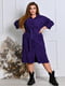 Жіноче плаття-сорочка тканина вельвет розмір: 52-54, 56-58, 60-62, 64-66 фіолетовий, 52/54 | 6253099 | фото 2