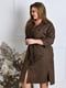 Жіноче плаття-сорочка тканина вельвет розмір: 52-54, 56-58, 60-62, 64-66 коричневий, 52/54 | 6253103 | фото 5