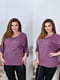 Жіноча стильна кофта блузка декорована стразами розмір: 52-54, 56-58, 60-62, 64-66 | 6253104 | фото 5