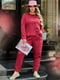 Жіночий костюм жакет штани принт смужка розмір: 46-48, 50-52, 54-56 червоний, 46/48 | 6253117 | фото 3