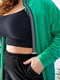 Жіночий велюровий спортивний костюм кофта на блискавці штани розмір: 52-54, 56-58, 60-62, 64-66 зелений, 52/54 | 6253149 | фото 3