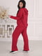 Жіночий костюм ангора рубчик вільного фасону розмір: 50-52, 54-56, 58-60 бордо, 50/52 | 6253168 | фото 2