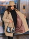 Жіноче пальто з поясом тканина кашемір розмір: 48-50, 52-54, 56-58 бежевий, 48/50 | 6253202 | фото 3