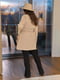 Жіноче пальто з поясом тканина кашемір розмір: 48-50, 52-54, 56-58 бежевий, 48/50 | 6253202 | фото 4