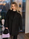 Жіноче пальто з поясом тканина кашемір розмір: 48-50, 52-54, 56-58 чорний, 48/50 | 6253204 | фото 2
