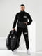 Чоловічий весняний спортивний костюм-трійка батнік + штани + жилет двонитка розміри: 48, 50, 52, 54 чорний, 48 | 6253219 | фото 2