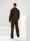 Чоловічий спортивний костюм весна-осінь трикотаж кофта на блискавці штани розмір: 52,54, 56,58 коричневий, 52 | 6253222 | фото 2