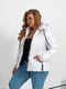 Жіноча демісезонна куртка плащівка на 150 синтепоні розмір: 48, 50, 52, 54, 56, 58 білий, 48 | 6253234 | фото 3
