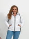Жіноча демісезонна куртка плащівка на 150 синтепоні розмір: 48, 50, 52, 54, 56, 58 білий, 48 | 6253234 | фото 4