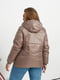 Жіноча демісезонна куртка плащівка на 150 синтепоні розмір: 48, 50, 52, 54, 56, 58 мокко, 48 | 6253235 | фото 4