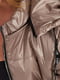 Жіноча демісезонна куртка плащівка на 150 синтепоні розмір: 48, 50, 52, 54, 56, 58 мокко, 48 | 6253235 | фото 5