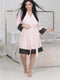 Велюровий домашній комплект халат сорочка розмір: 46-48, 50-52, 54-56, 58-60 рожевий, 46/48 | 6253254 | фото 2
