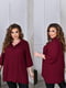 Жіноча класична блузка подовжена вільного фасону розмір: 52-54, 56-58, 60-62, 64-66 | 6253267 | фото 4
