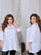 Жіноча класична блузка подовжена вільного фасону розмір: 52-54, 56-58, 60-62, 64-66 білий, 52/54 | 6253268 | фото 5