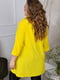 Жіноча класична блузка подовжена вільного фасону розмір: 52-54, 56-58, 60-62, 64-66 жовтий, 52/54 | 6253273 | фото 2