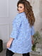Жіноча класична блузка подовжена вільного фасону розмір: 52-54, 56-58, 60-62, 64-66 блакитний, 52/54 | 6253278 | фото 2