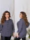 Жіноча класична блузка тканина супер софт розмір: 52-54, 56-58, 60-62, 64-66 темно-синій, 52/54 | 6253301 | фото 4