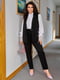 Жіночий брючний костюм-двійка жилетка + штани розмір: 42-44, 44-46, 48-50, 52-54, 56-58 чорний, 42/44 | 6253327