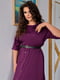 Платье А-силуэта фиолетовое | 6253333 | фото 2