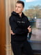 Чоловічий трикотажний спортивний костюм батнік штани розмір: 48-50, 52-54, 56-58 чорний, 48/50 | 6253336 | фото 3