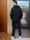 Чоловічий трикотажний спортивний костюм кофта на блискавці штани розмір: 48-50, 52-54, 56-58 чорний, 48/50 | 6253339 | фото 3