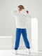 Жіночий весняний спортивний костюм батнік штани принт NASA розмір: 42-44, 46-48 синій, 42/44 | 6253362 | фото 2