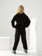 Жіночий весняний спортивний костюм, батнік-штани, розмір: 42-44, 46-48 чорний, 42/44 | 6253371 | фото 2