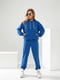 Жіночий весняний спортивний костюм, батнік-штани, розмір: 42-44, 46-48 синій, 42/44 | 6253375 | фото 3