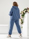 Жіночий весняний спортивний костюм однотонний батнік штани тканина турецька двонитка пін розмір: 50, 52, 54, 56 джинс, 50 | 6253399 | фото 2