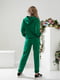 Жіночий весняний спортивний костюм однотонний батнік штани тканина турецька двонитка пеньє розмір:42, 44, 46, 48 Зелений, 42 | 6253408 | фото 2