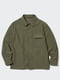 Куртка-рубашка цвета хаки | 6256425 | фото 2