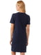 Платье-футболка синее с принтом | 6256570 | фото 7