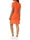 Платье-футболка оранжевая с принтом | 6257308 | фото 2